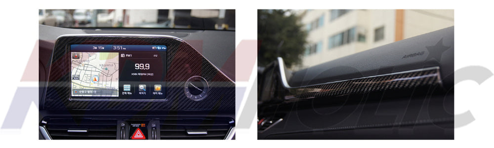 SPW Real Carbon Fiber Interior Dash Trim Cover for Hyundai Azera (Grandeur IG) 2018+