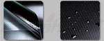 Art-X Carbon Fiber Style Bumper Protector Cover Decal for Hyundai Accent 12~17