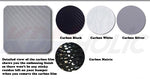 Art-X Carbon Fiber Style Fuel Tank Cover Decal for Hyundai Accent 12~17