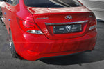 M&S Wing Type Rear Lip Set for Hyundai Accent 12~7 [Matte Black]