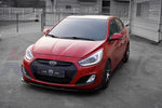 M&S Front Splitter Lip for Hyundai Accent 12~7 [Matte Black]