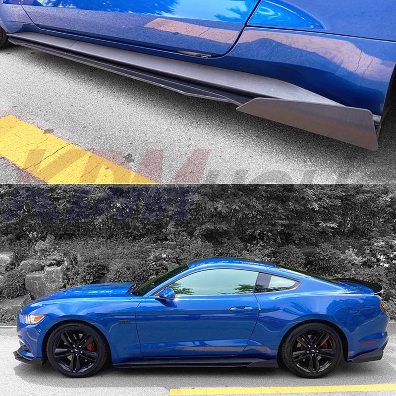 M&S Veloce Line Side Splitter Fins for Ford Mustang 6th Gen 2015+