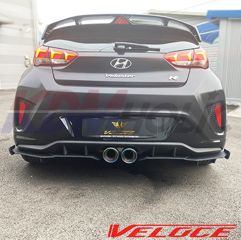 M&S Veloce Line TYPE-R Rear Lip Set for Hyundai Veloster JS Turbo 2019+