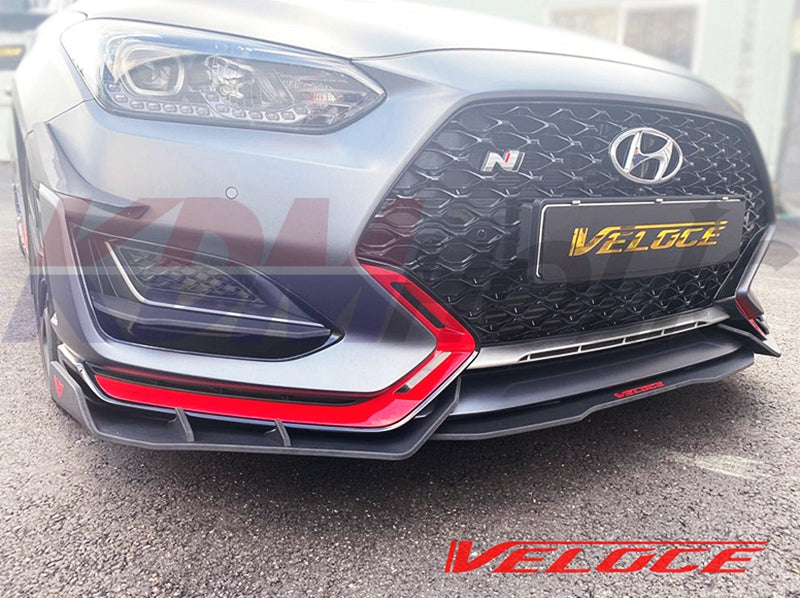 M&S Veloce Line TYPE-R Full Splitter Kit (F+S+R) for Hyundai Veloster N 2019+