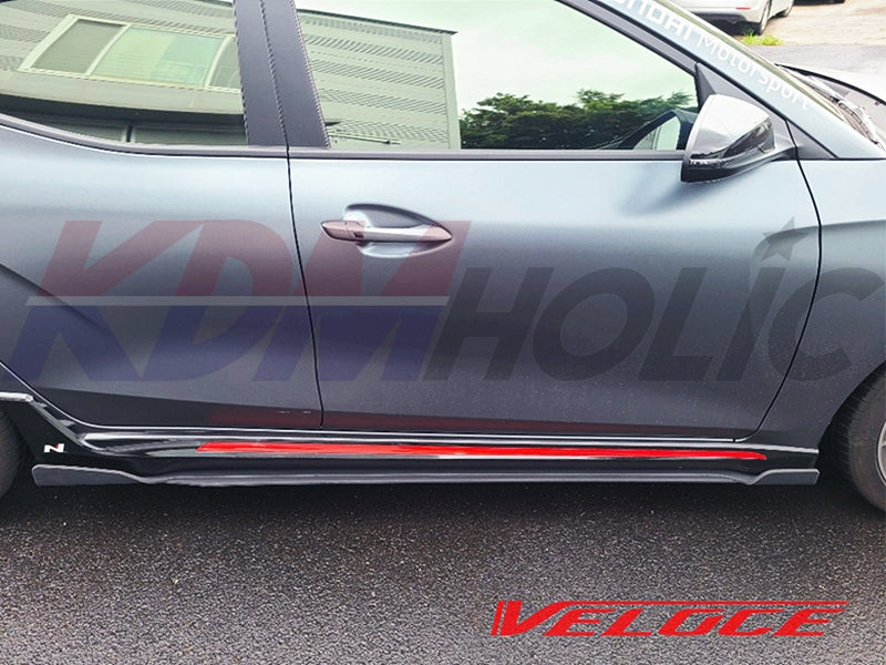 M&S Veloce Line TYPE-R Side Splitters for Hyundai Veloster N 2019+