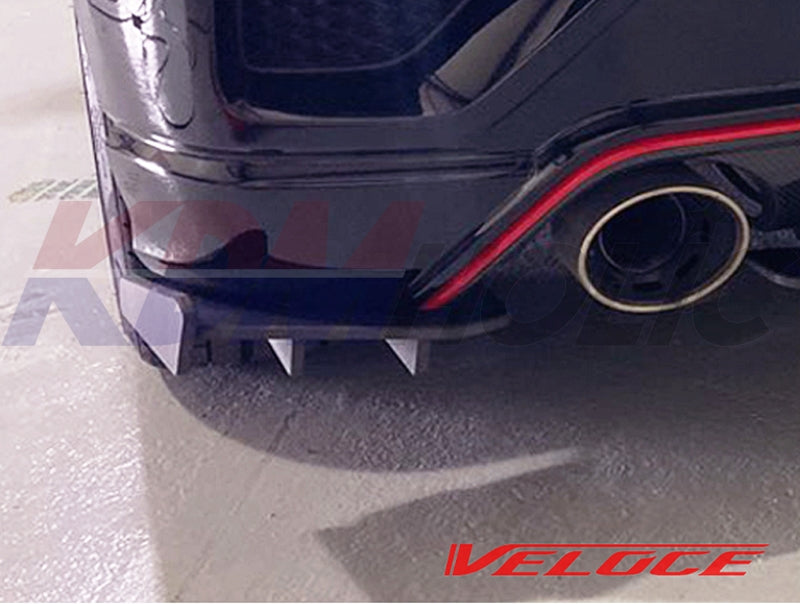 M&S Veloce Line TYPE-S Full Splitter Kit (F+S+R) for Hyundai Veloster N 2019+