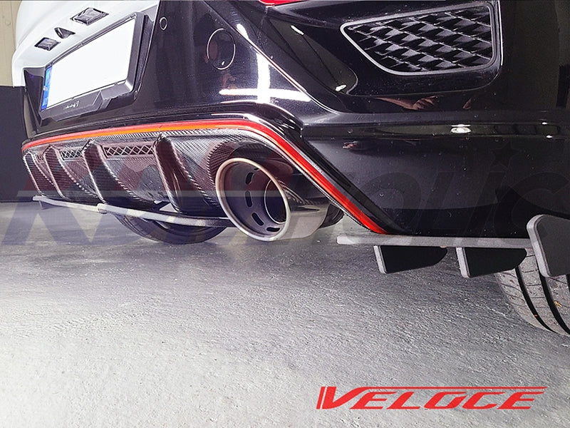 M&S Veloce Line TYPE-S Rear Lip Spats for Hyundai Veloster N 2019+