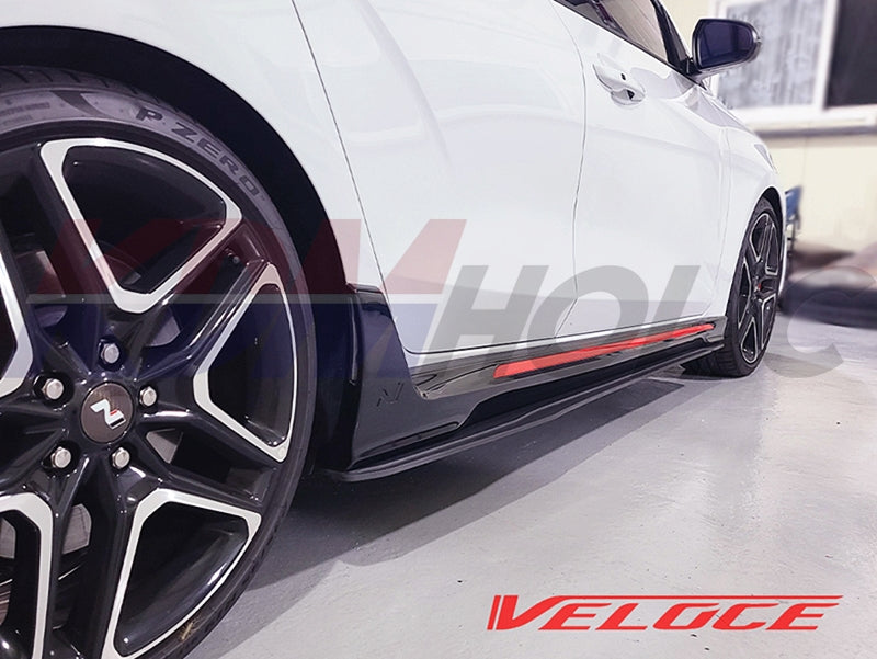 M&S Veloce Line TYPE-S Side Splitters for Hyundai Veloster N 2019+